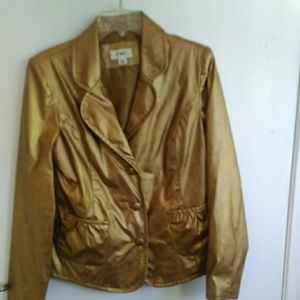 Make offer! Cato Lined Goldtone Jacket M